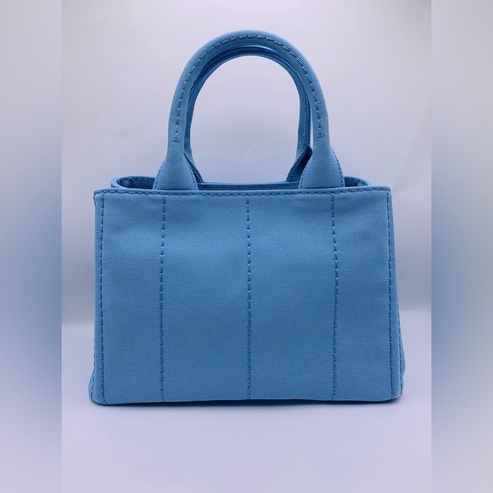 Prada Canapa Logo Tote - Beautiful Blue 🩵 - Picture 2 of 12
